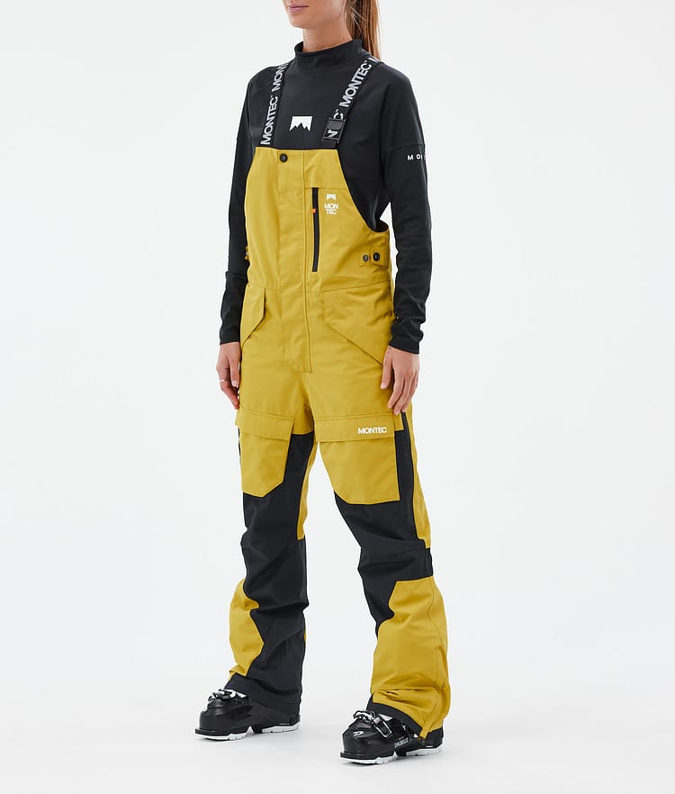 Montec Fawk W Pantaloni Sci Donna Yellow/Black, Immagine 1 di 7