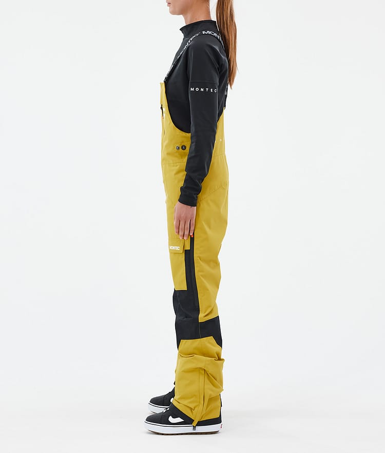 Montec Fawk W Pantalones Snowboard Mujer Yellow/Black, Imagen 3 de 7