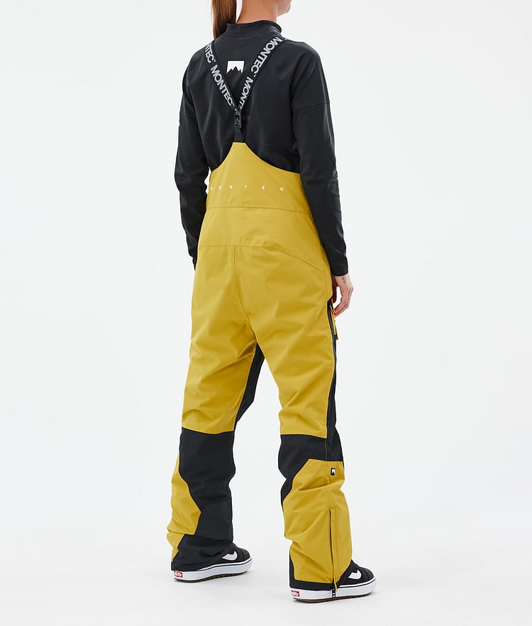 Montec Fawk W Pantaloni Snowboard Donna Yellow/Black, Immagine 4 di 7