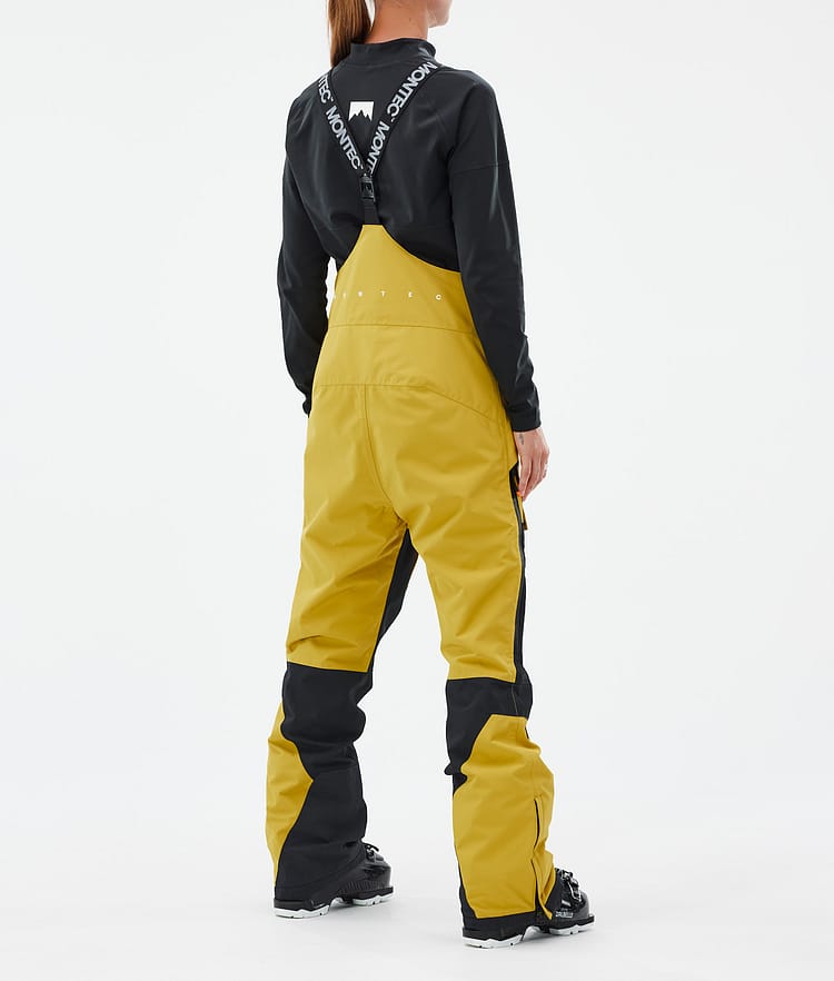 Montec Fawk W Pantalon de Ski Femme Yellow/Black, Image 4 sur 7