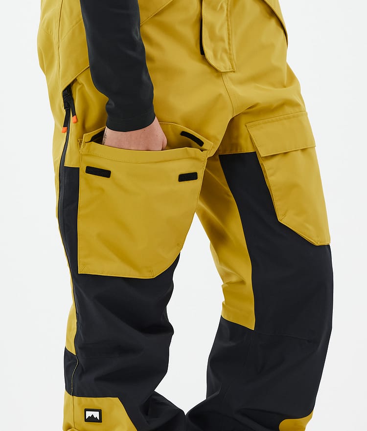 Montec Fawk W Pantalon de Ski Femme Yellow/Black, Image 7 sur 7