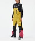 Montec Fawk W Spodnie Snowboardowe Kobiety Yellow/Black/Light Red, Zdjęcie 1 z 7