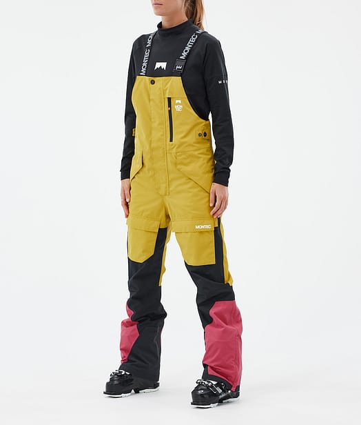 Montec Fawk W Ski Pants Women Yellow/Black/Light Red