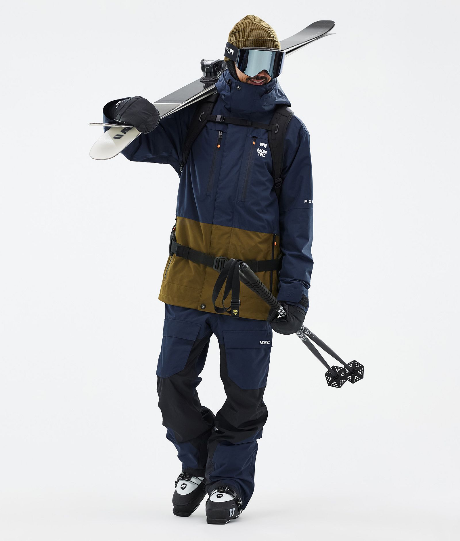 Montec Fawk Veste de Ski Homme Dark Blue/Fatigue, Image 3 sur 10