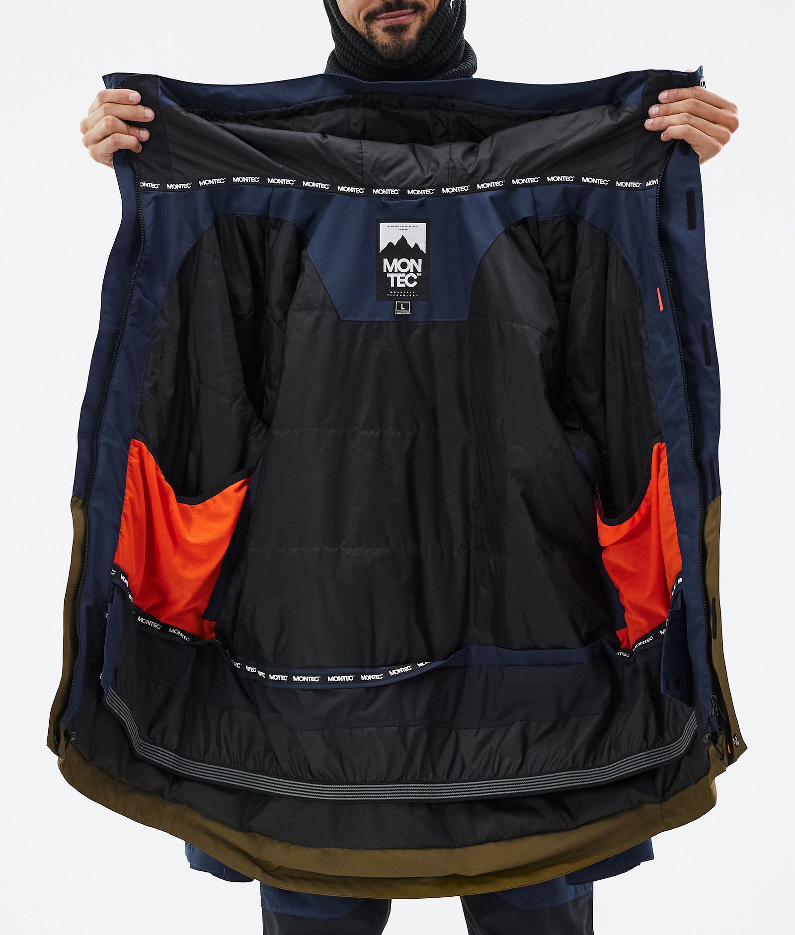 Montec Fawk Kurtka Snowboardowa Mężczyźni Dark Blue/Fatigue, Zdjęcie 10 z 10