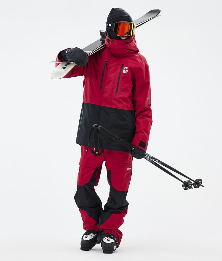 Montec Fawk Ski jas Heren Deep Red/Black, Afbeelding 3 van 10