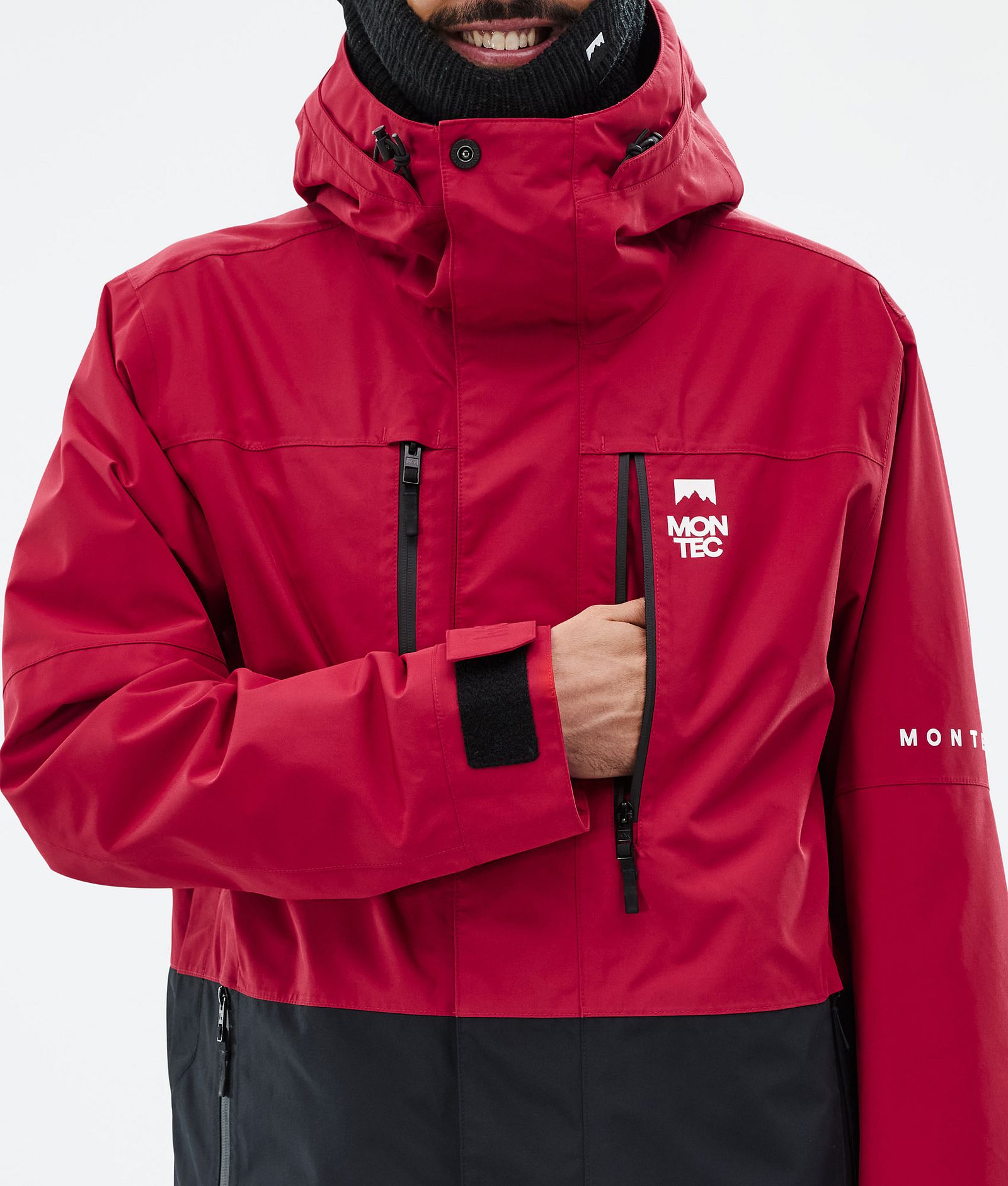 Montec Fawk Veste de Ski Homme Deep Red/Black, Image 9 sur 10