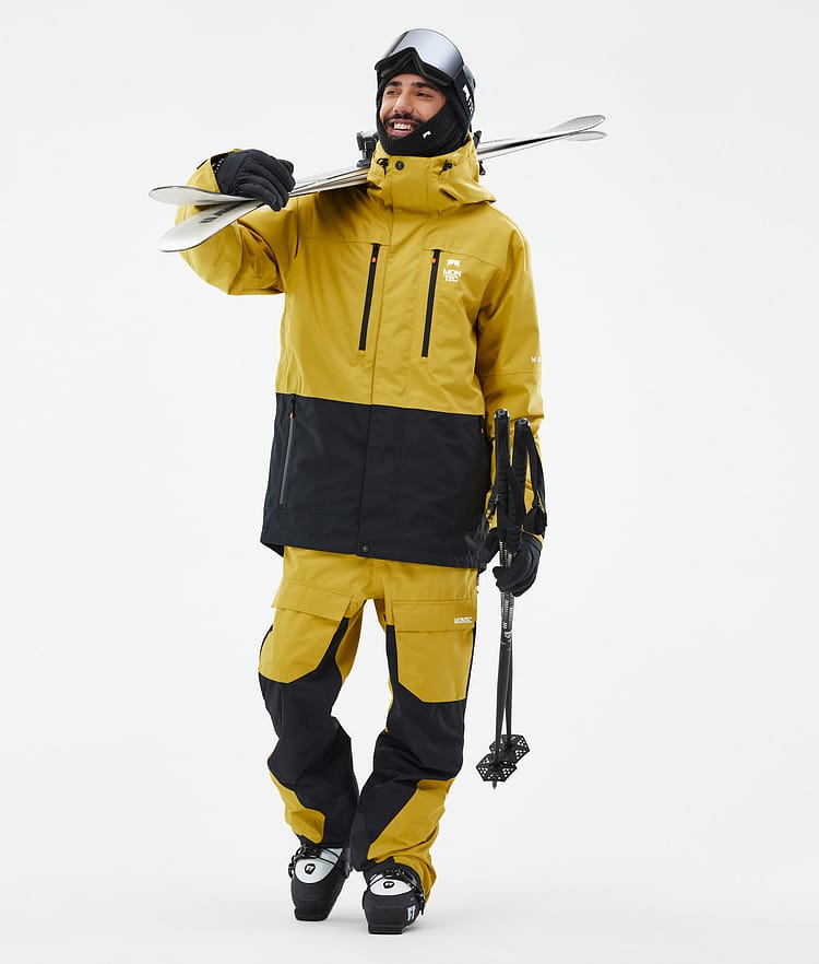 Montec Fawk Ski jas Heren Yellow/Black, Afbeelding 3 van 10