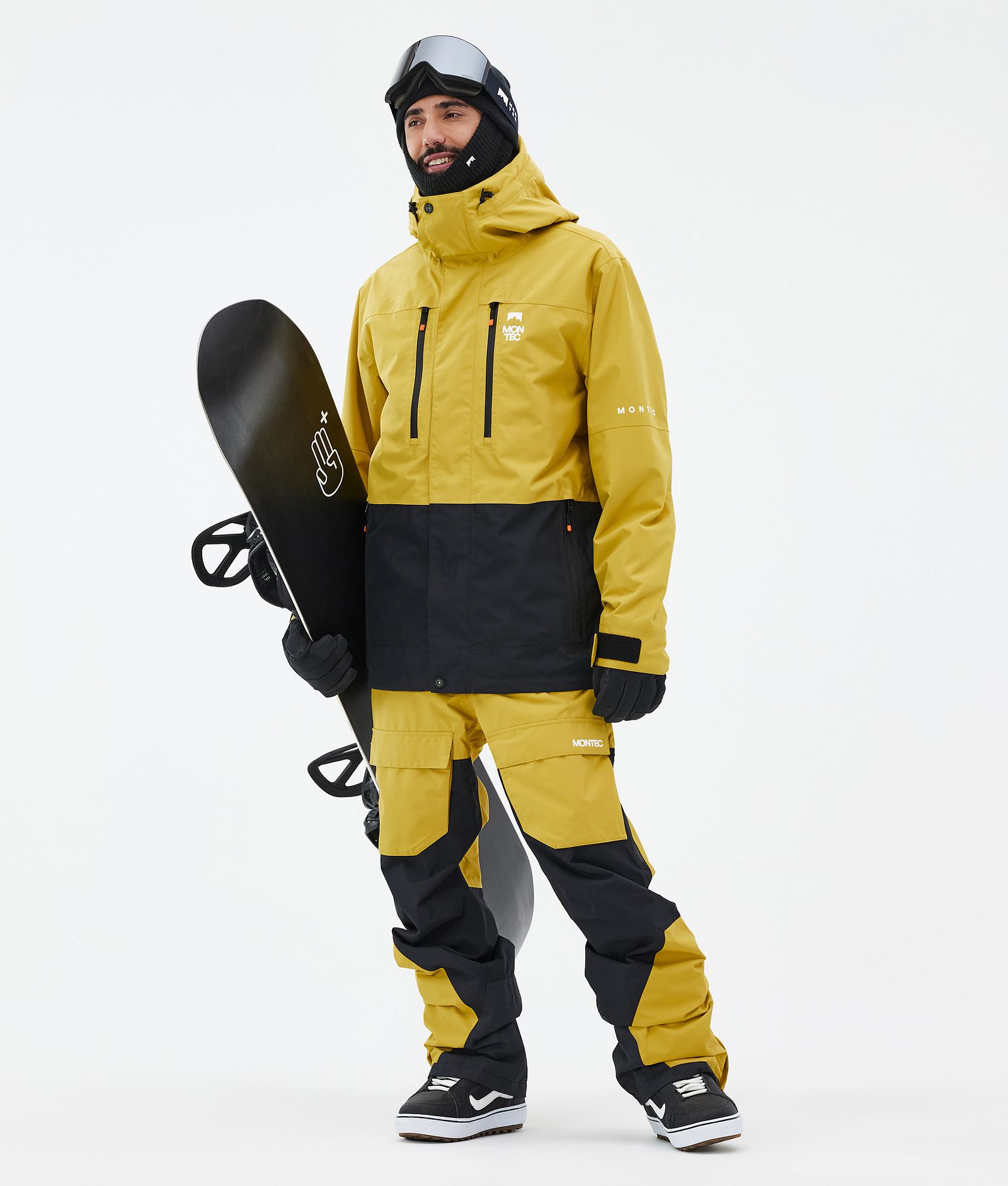 Montec Fawk Snowboard jas Heren Yellow/Black, Afbeelding 3 van 10