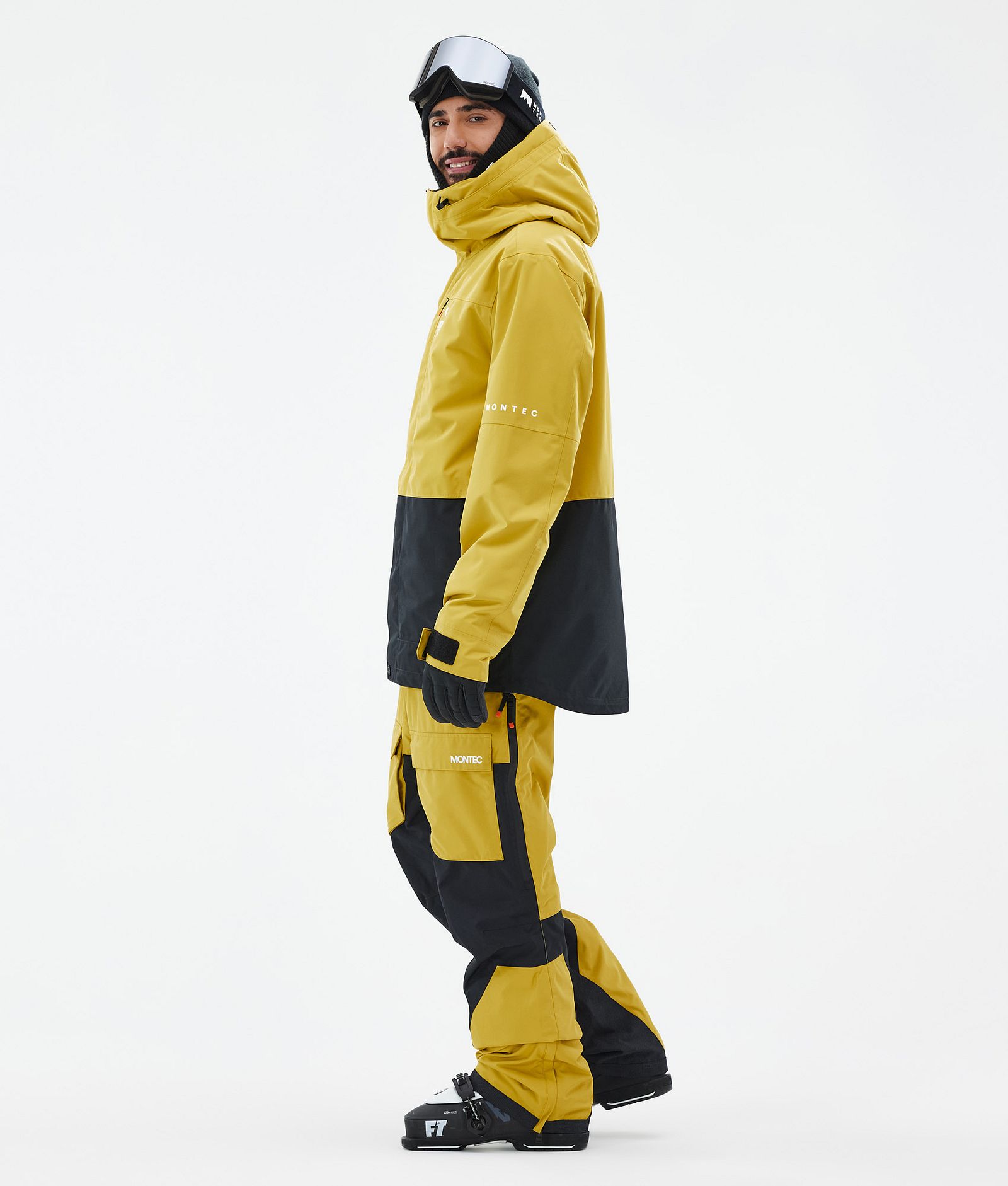 Montec Fawk Veste de Ski Homme Yellow/Black, Image 4 sur 10