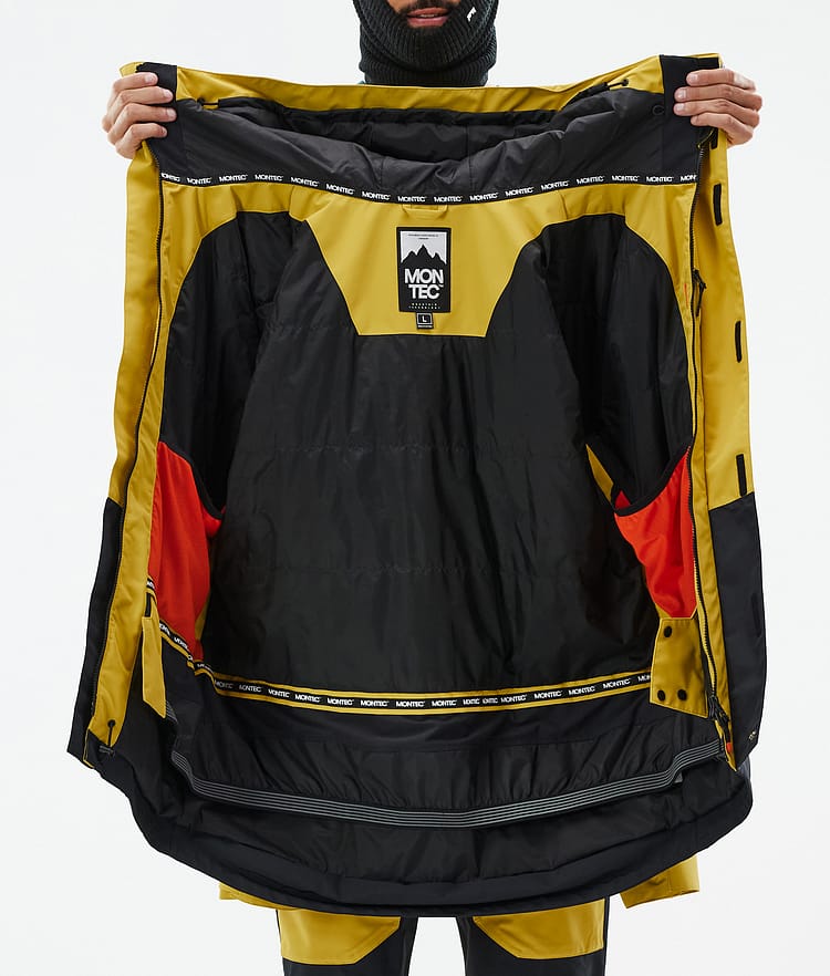 Montec Fawk Veste de Ski Homme Yellow/Black, Image 10 sur 10