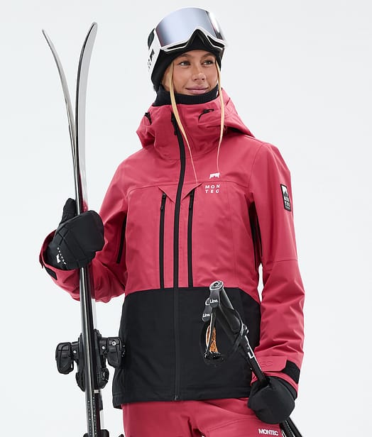 Montec Moss W Skijacke Damen Light Red/Black