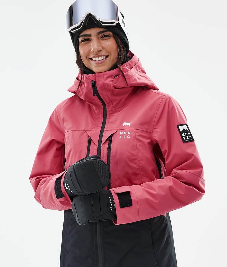 Montec Moss W Veste Snowboard Femme Light Red/Black, Image 2 sur 10