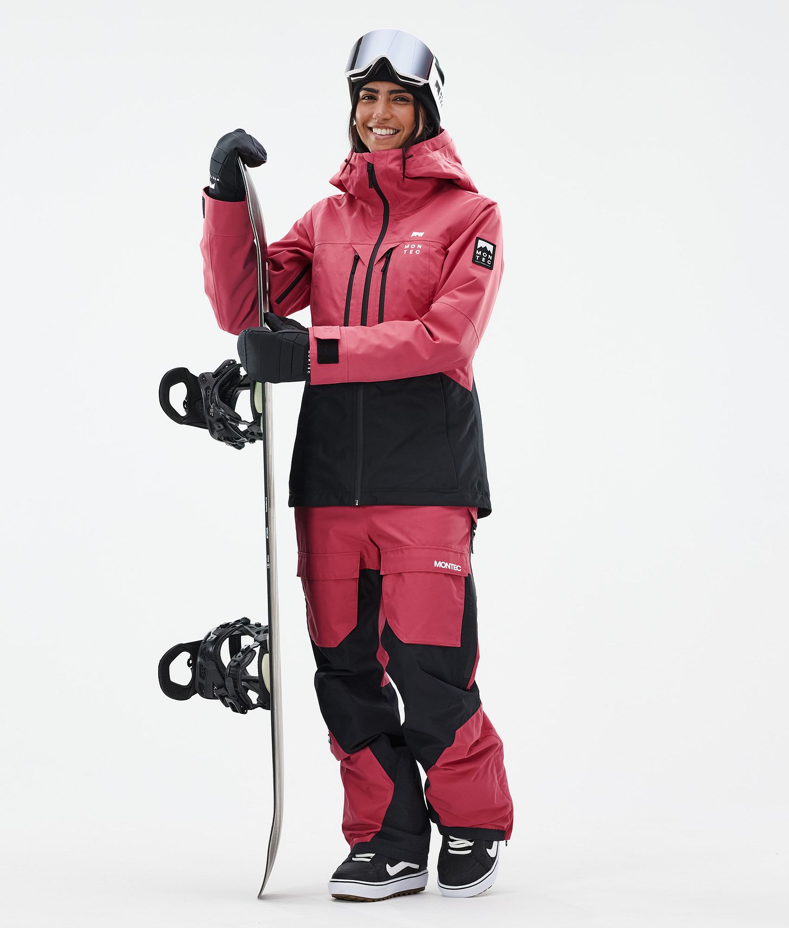 Montec Moss W Snowboard jas Dames Light Red/Black, Afbeelding 3 van 10