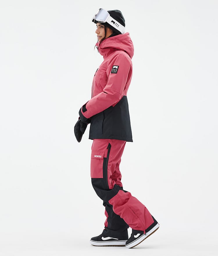 Montec Moss W Bunda na Snowboard Dámské Light Red/Black, Obrázek 4 z 10