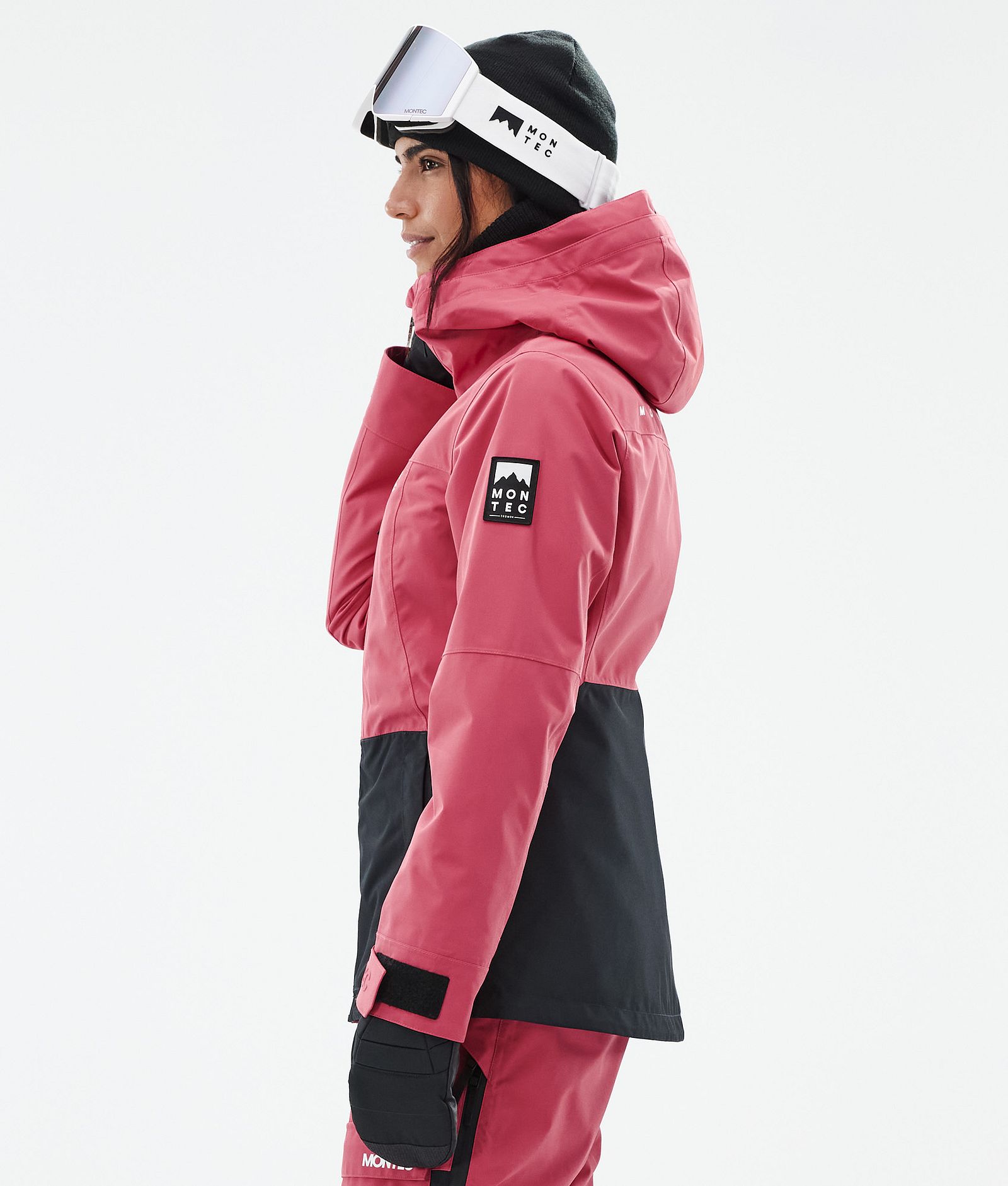 Montec Moss W Snowboardjakke Dame Light Red/Black, Billede 6 af 10