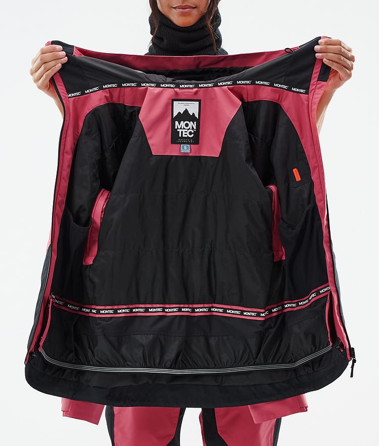 Montec Moss W Chaqueta Snowboard Mujer Light Red/Black, Imagen 10 de 10