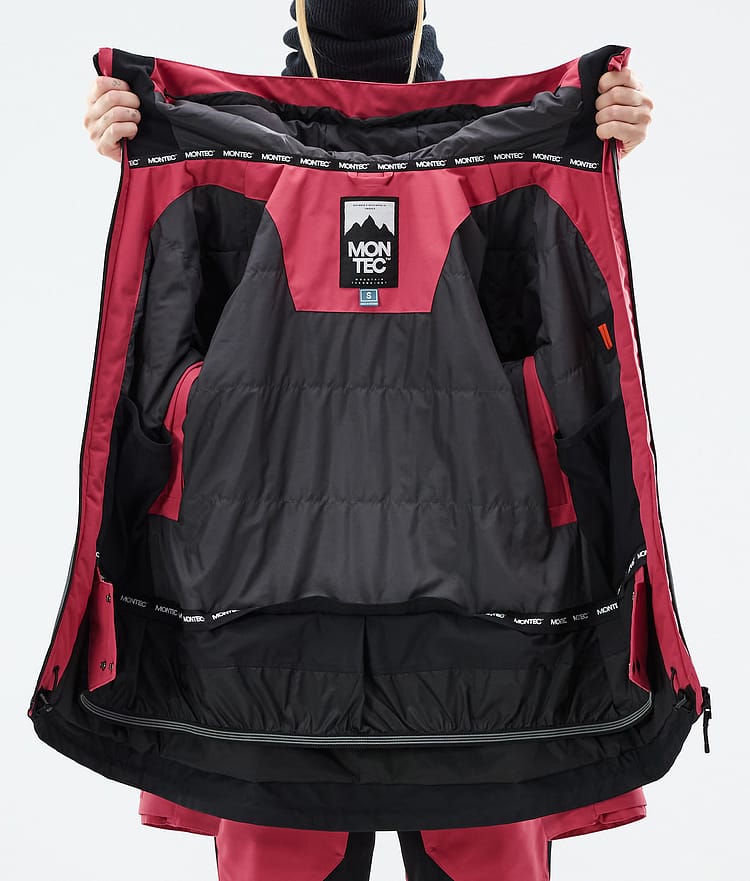 Montec Moss W Giacca Snowboard Donna Light Red/Black, Immagine 10 di 10