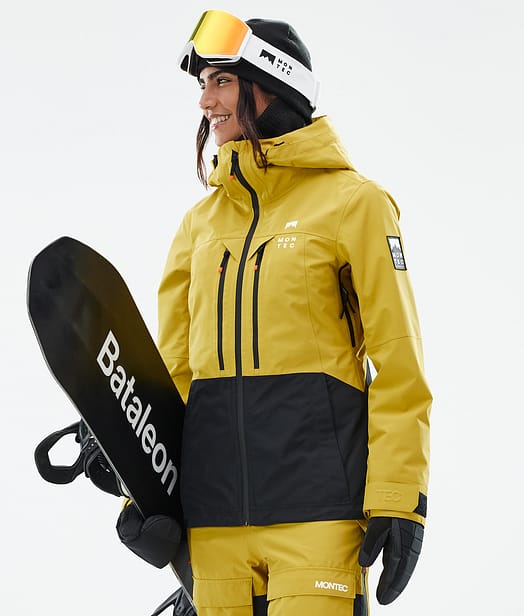 Montec Moss W Kurtka Snowboardowa Kobiety Yellow/Black