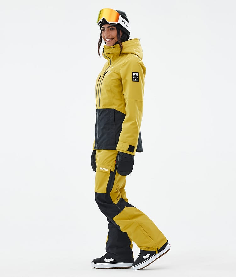 Montec Moss W Veste Snowboard Femme Yellow/Black, Image 4 sur 10