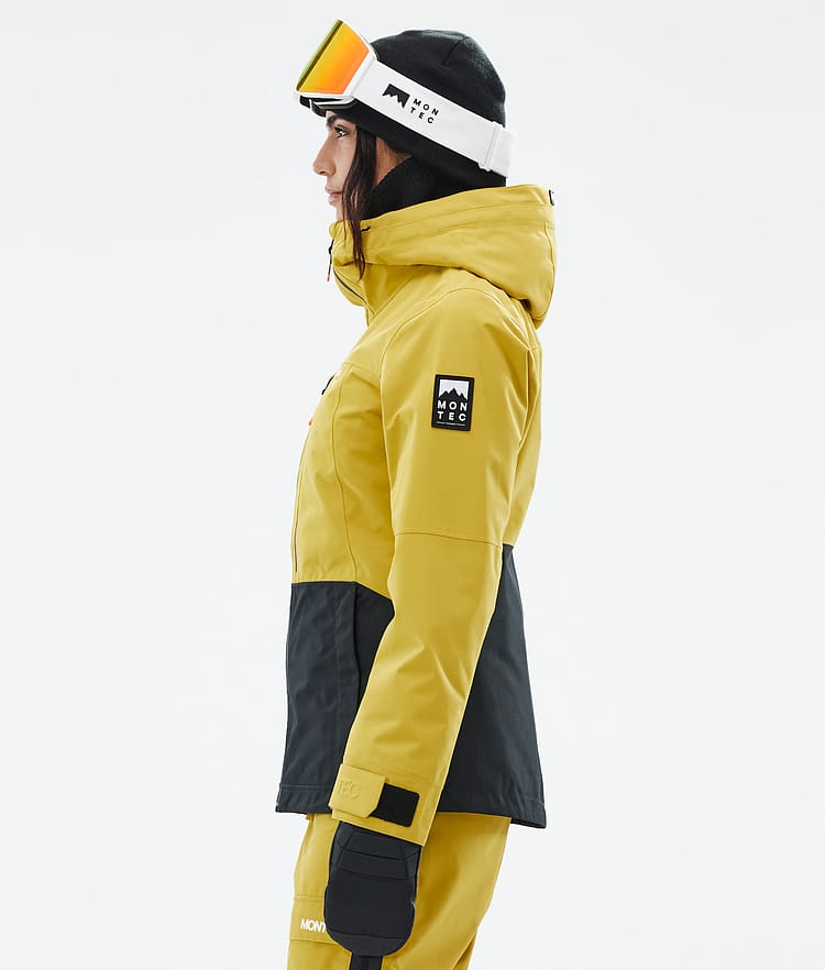 Montec Moss W Veste Snowboard Femme Yellow/Black, Image 6 sur 10