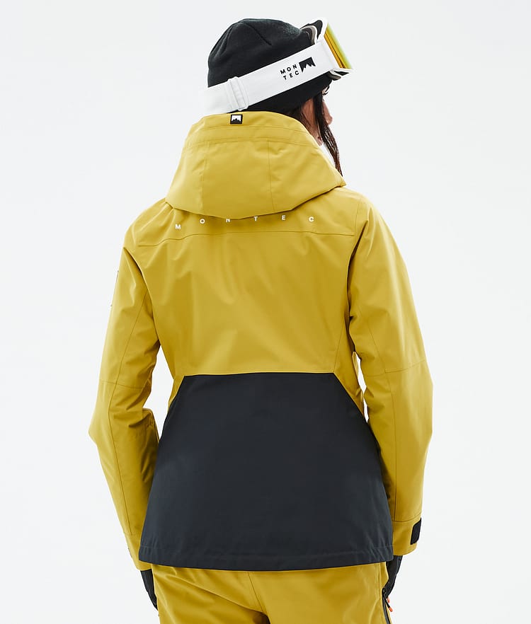 Montec Moss W Veste Snowboard Femme Yellow/Black, Image 7 sur 10