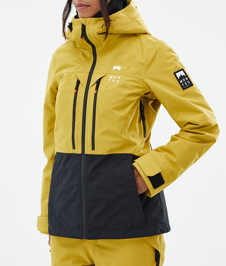 Montec Moss W Veste Snowboard Femme Yellow/Black, Image 8 sur 10