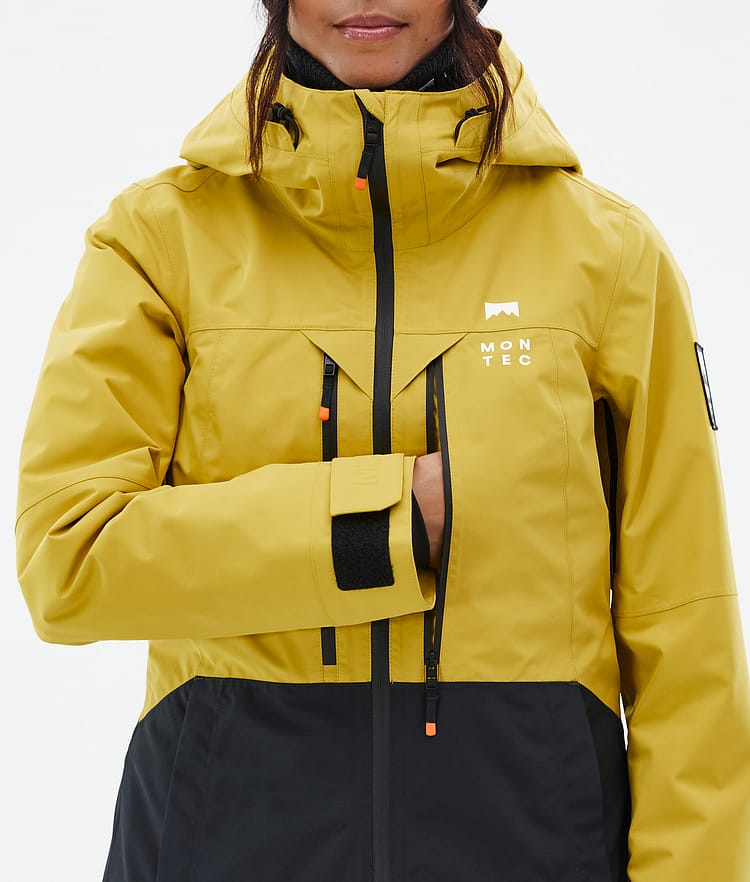 Montec Moss W Veste Snowboard Femme Yellow/Black, Image 9 sur 10