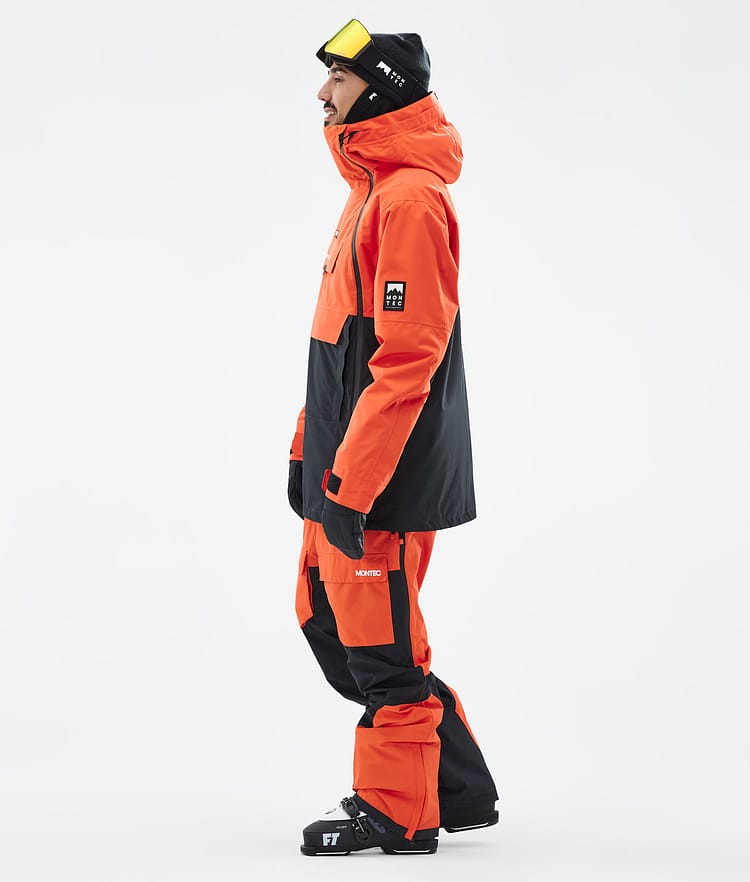 Montec Doom Skijacke Herren Orange/Black, Bild 4 von 11