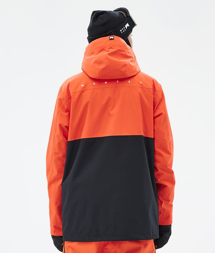 Montec Doom Veste Snowboard Homme Orange/Black, Image 7 sur 11