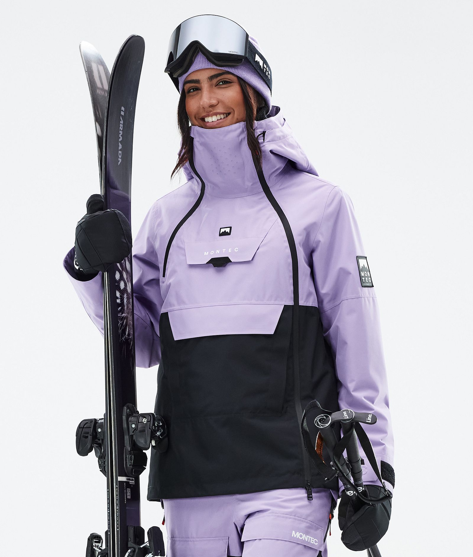 Montec Doom W Ski jas Dames Faded Violet/Black, Afbeelding 1 van 11