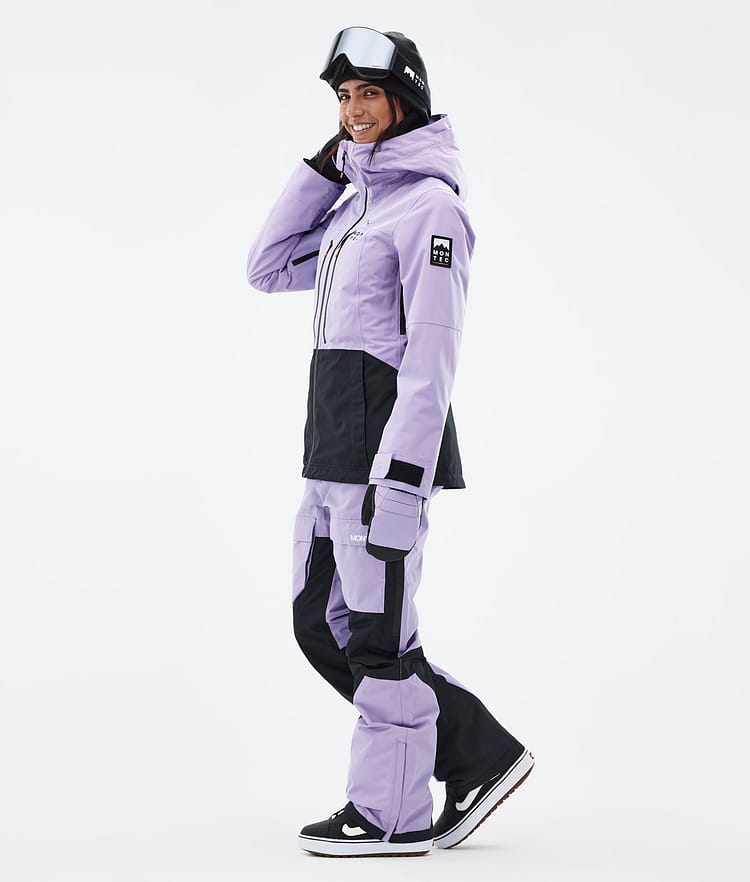 Montec Moss W Veste Snowboard Femme Faded Violet/Black, Image 4 sur 10