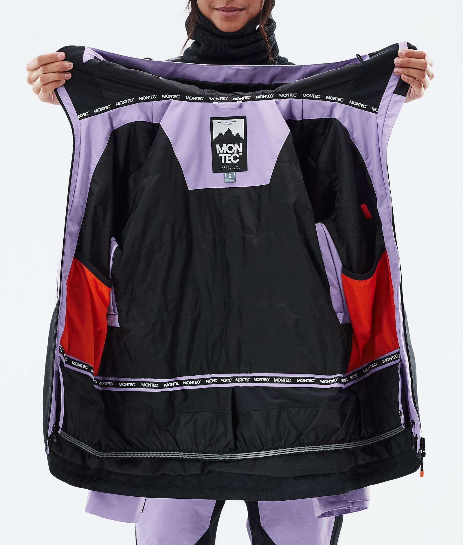 Montec Moss W Snowboardjakke Dame Faded Violet/Black, Billede 10 af 10