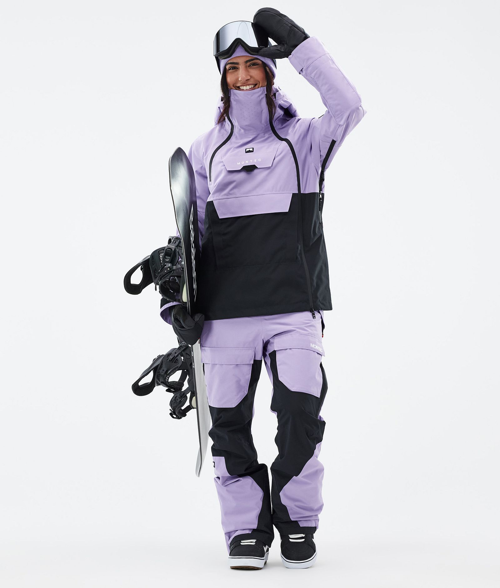 Montec Fawk W Spodnie Snowboardowe Kobiety Faded Violet/Black, Zdjęcie 2 z 7