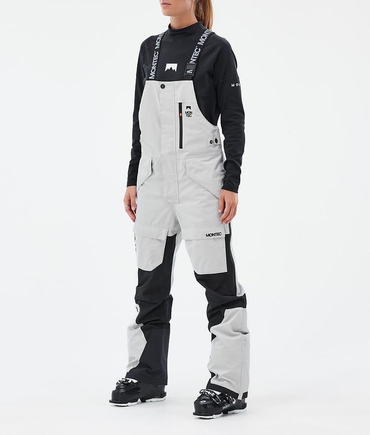 Montec Fawk W Pantalon de Ski Femme Light Grey/Black, Image 1 sur 7