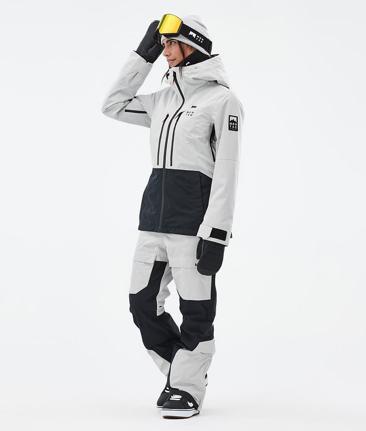 Montec Fawk W Pantalones Snowboard Mujer Light Grey/Black, Imagen 2 de 7