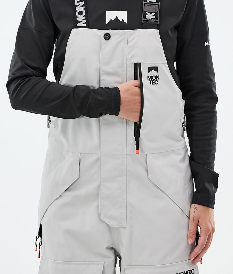 Montec Fawk W Pantalones Snowboard Mujer Light Grey/Black, Imagen 7 de 8