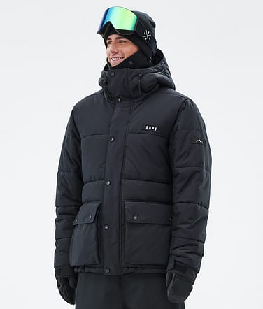 Dope Puffer Full Zip Kurtka Snowboardowa Mężczyźni Black