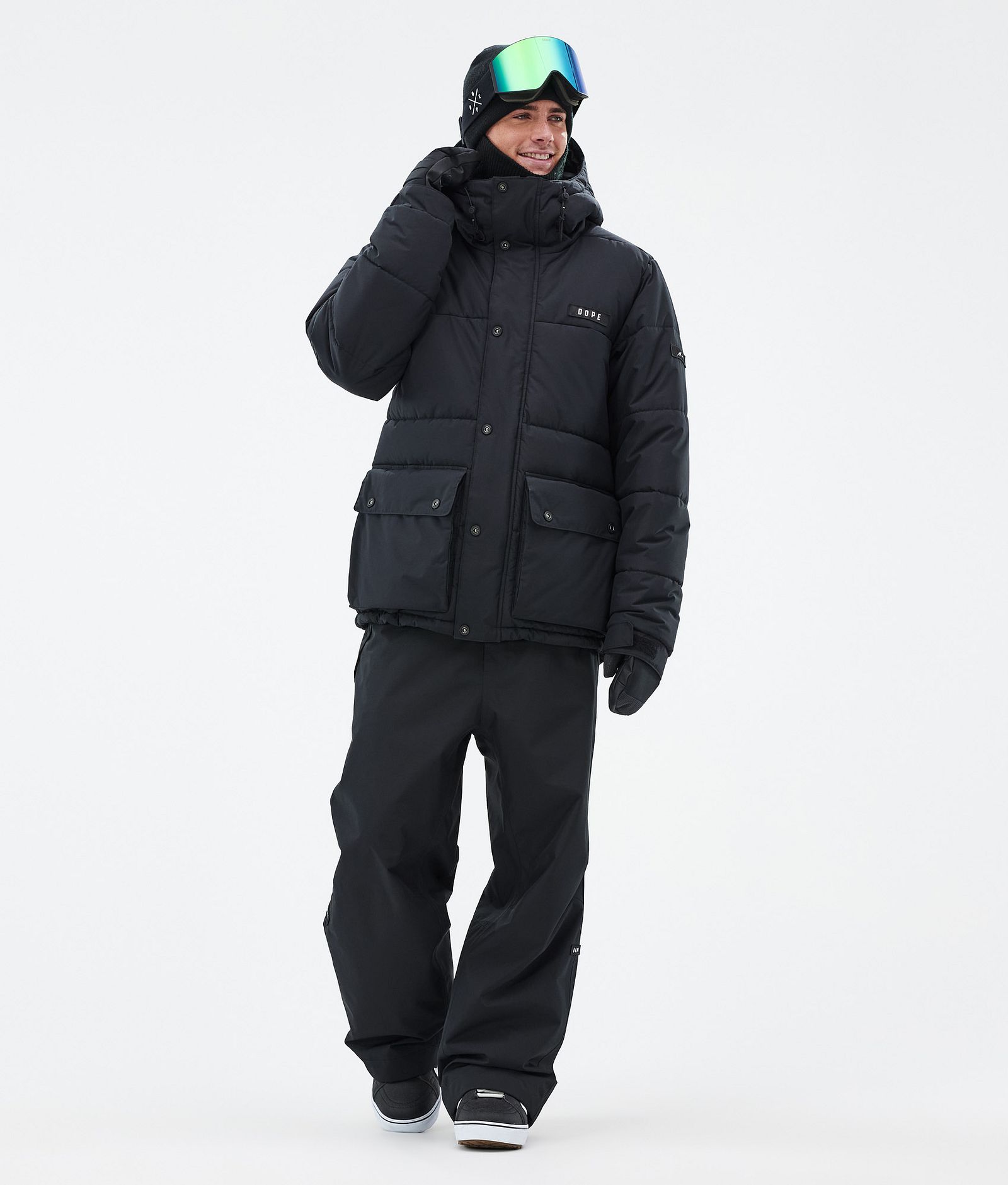 Dope Puffer Full Zip Veste Snowboard Homme Black, Image 2 sur 9