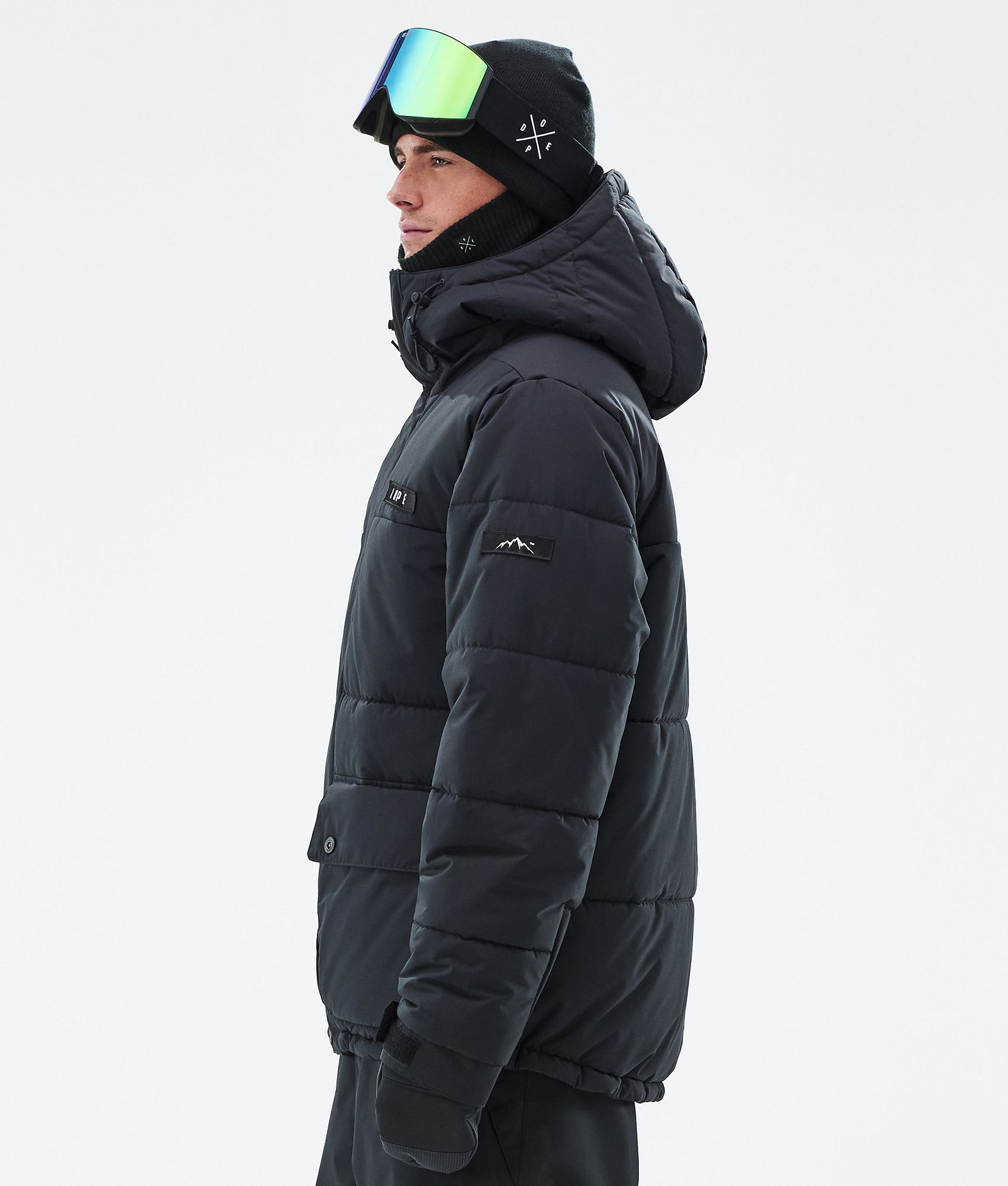 Dope Puffer Full Zip Skijakke Herre Black, Billede 5 af 9