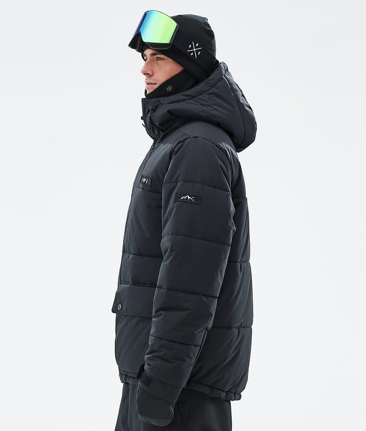 Dope Puffer Full Zip Snowboard Jacket Men Black, Image 5 of 9