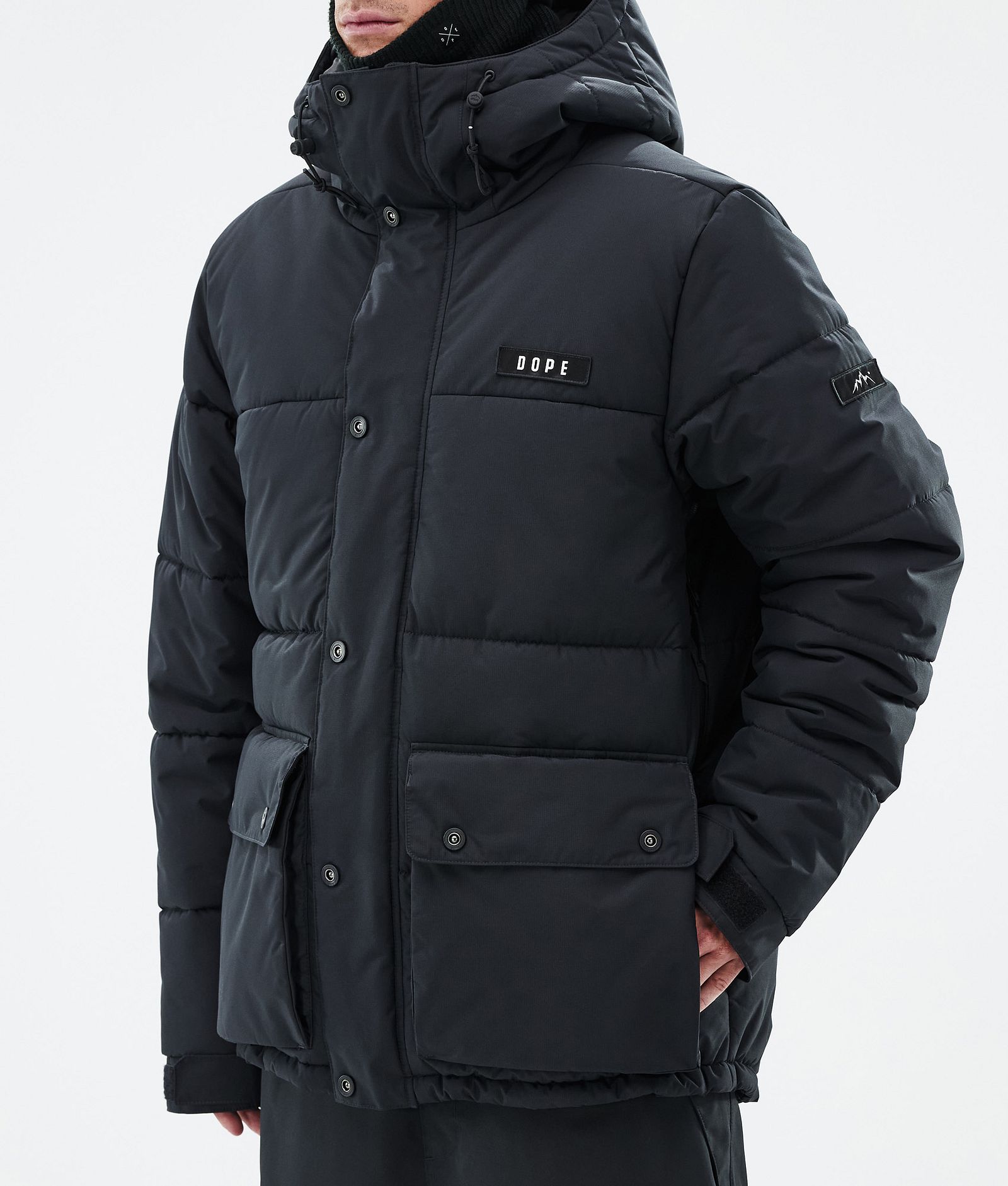 Dope Puffer Full Zip Lyžařská Bunda Pánské Black, Obrázek 7 z 9