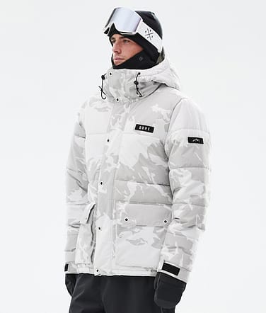 Dope Puffer Full Zip Giacca Snowboard Uomo Grey Camo Renewed