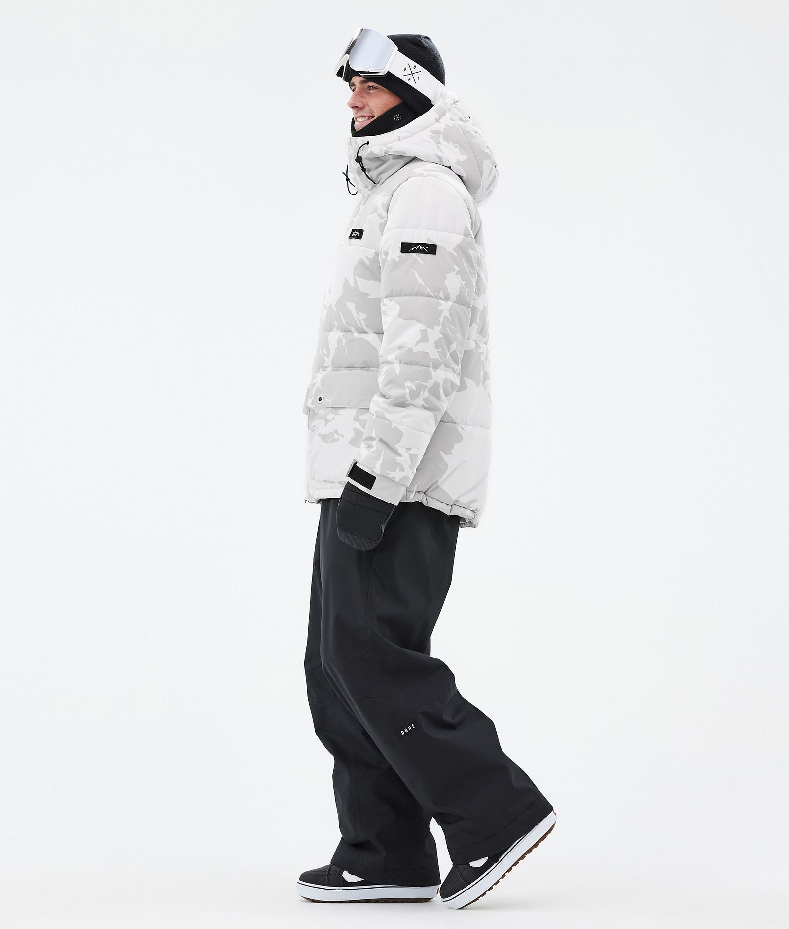 Dope Puffer Full Zip Giacca Snowboard Uomo Grey Camo, Immagine 3 di 9