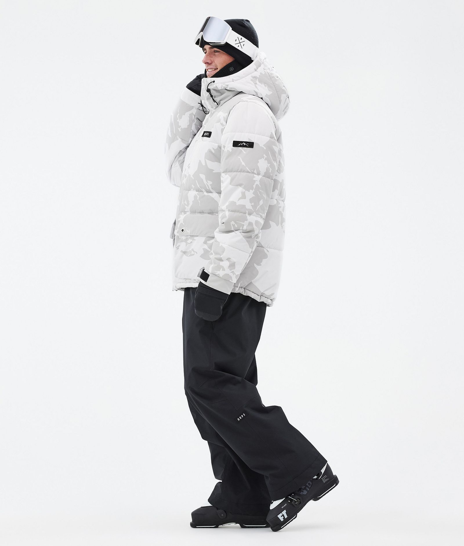 Dope Puffer Full Zip Giacca Sci Uomo Grey Camo, Immagine 3 di 9