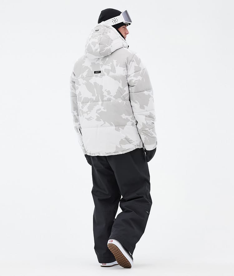 Dope Puffer Full Zip Bunda na Snowboard Pánské Grey Camo, Obrázek 4 z 9