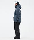 Dope Puffer Full Zip Ski Jacket Men Metal Blue, Image 3 of 9