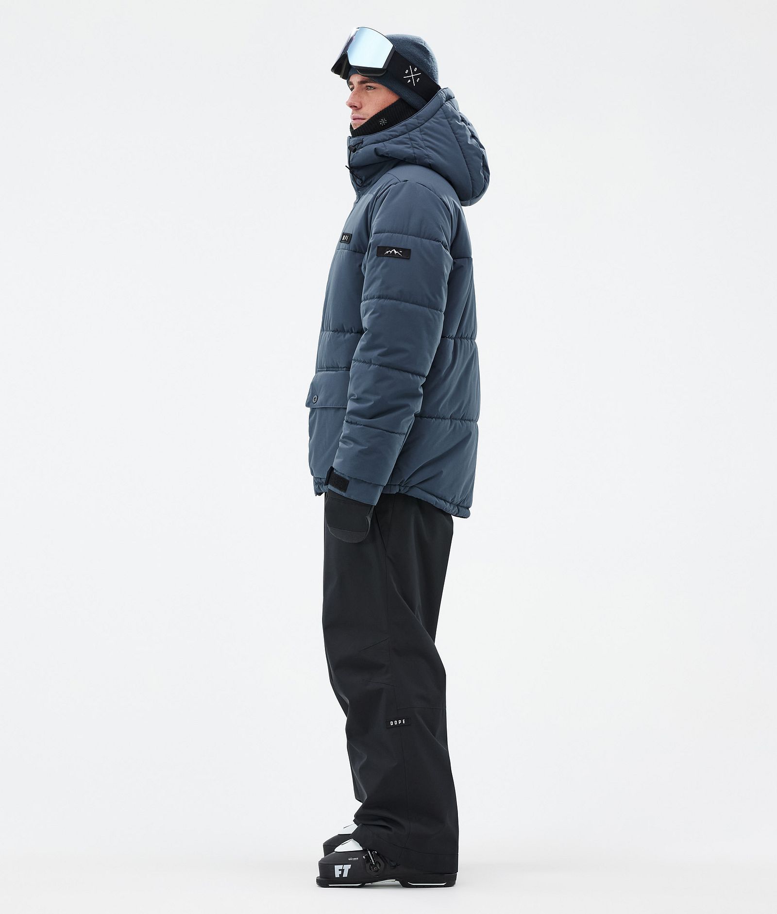 Dope Puffer Full Zip Veste de Ski Homme Metal Blue, Image 3 sur 9