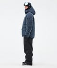 Dope Puffer Full Zip Snowboardjakke Herre Metal Blue, Billede 3 af 9