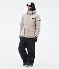 Dope Puffer Full Zip Snowboardjakke Herre Sand, Billede 2 af 9